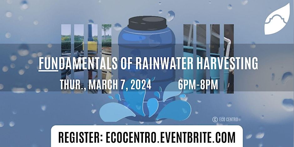 Banner for Fundamentals of Rainwater Harvesting