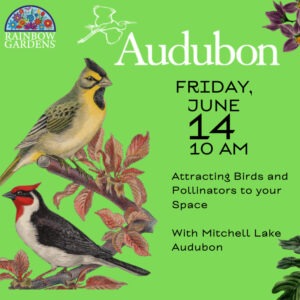 Banner for attracting birds and pollinators class