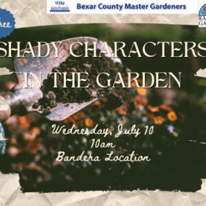 Banner for Shady Characters in the Garden class