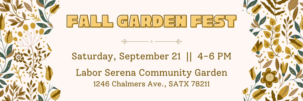 Banner for Green Spaces Alliance Fall Garden Fest