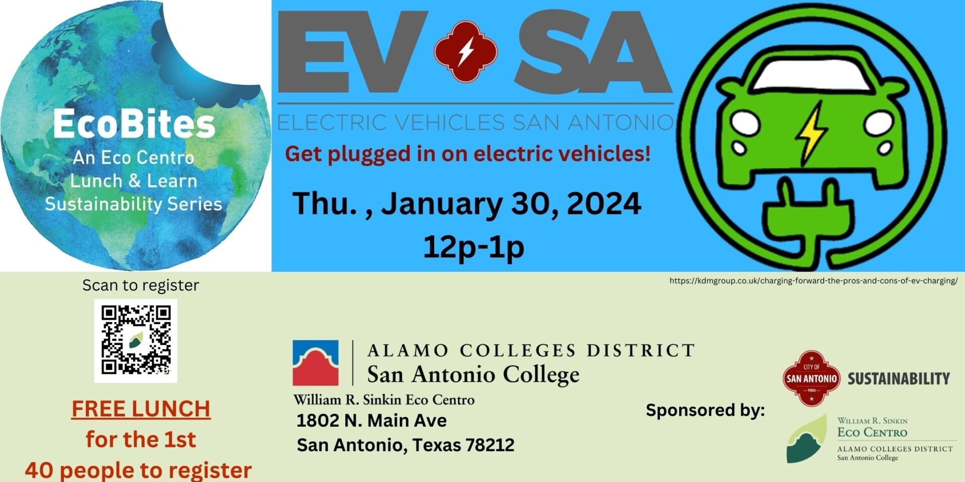 Banner for Eco Centro Eco Bites Electric Vehicles in San Antonio