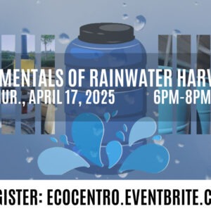 Banner for Fundamentals of Rainwater harvesting workshop